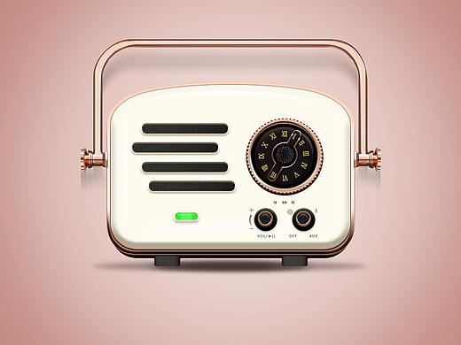 复古收音机 临摹
