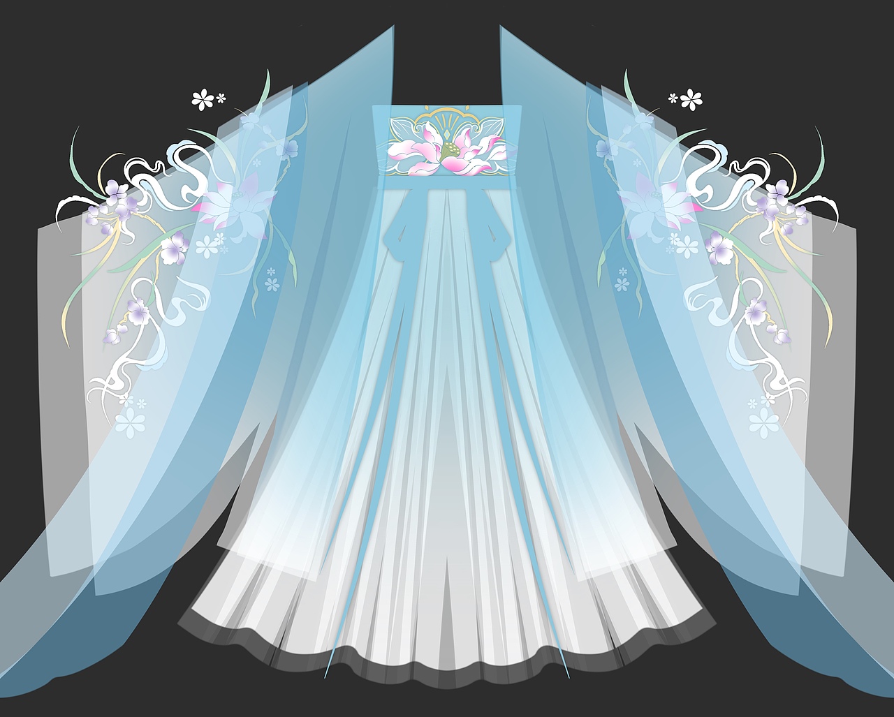 诃子裙可改配色（图ZMzczNDY4MTc2） - 传统/民族服饰 - 站酷设计师玖璃原创汉服设计原创素材 - 站酷ZCOOL