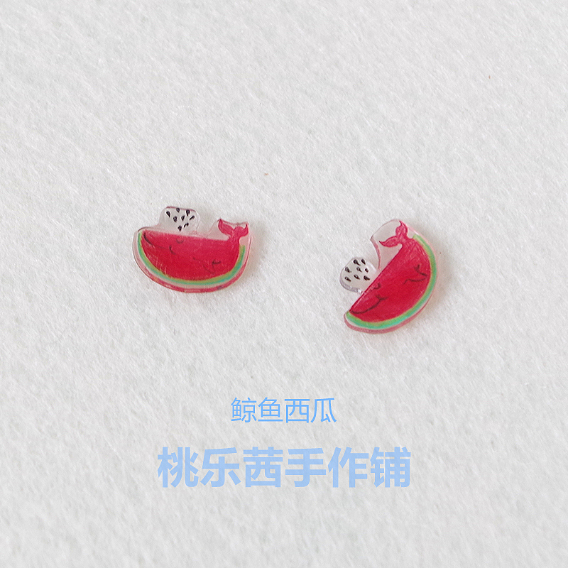 最近的手工作品，热缩片耳钉。（图ZNTE5MDQyNzI=） - 首饰设计 - 站酷设计师桃乐茜leo原创素材 - 站酷ZCOOL