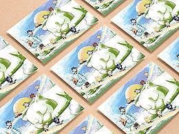 綠巨貓迎冬奧明信片