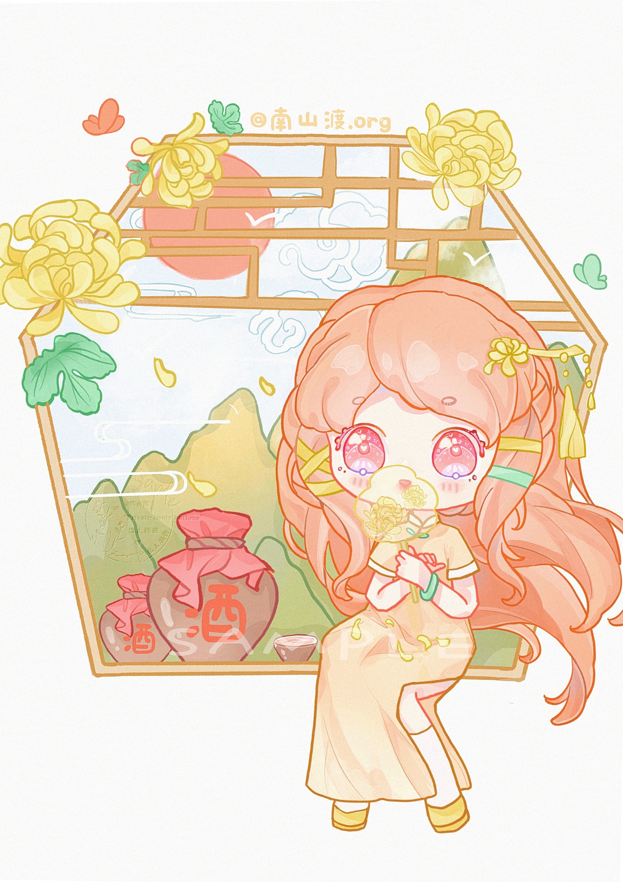 q版人物|插画|儿童插画|南山渡 - 临摹作品 - 站酷 (zcool)