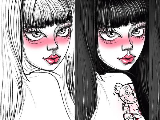 真人照片插画创作