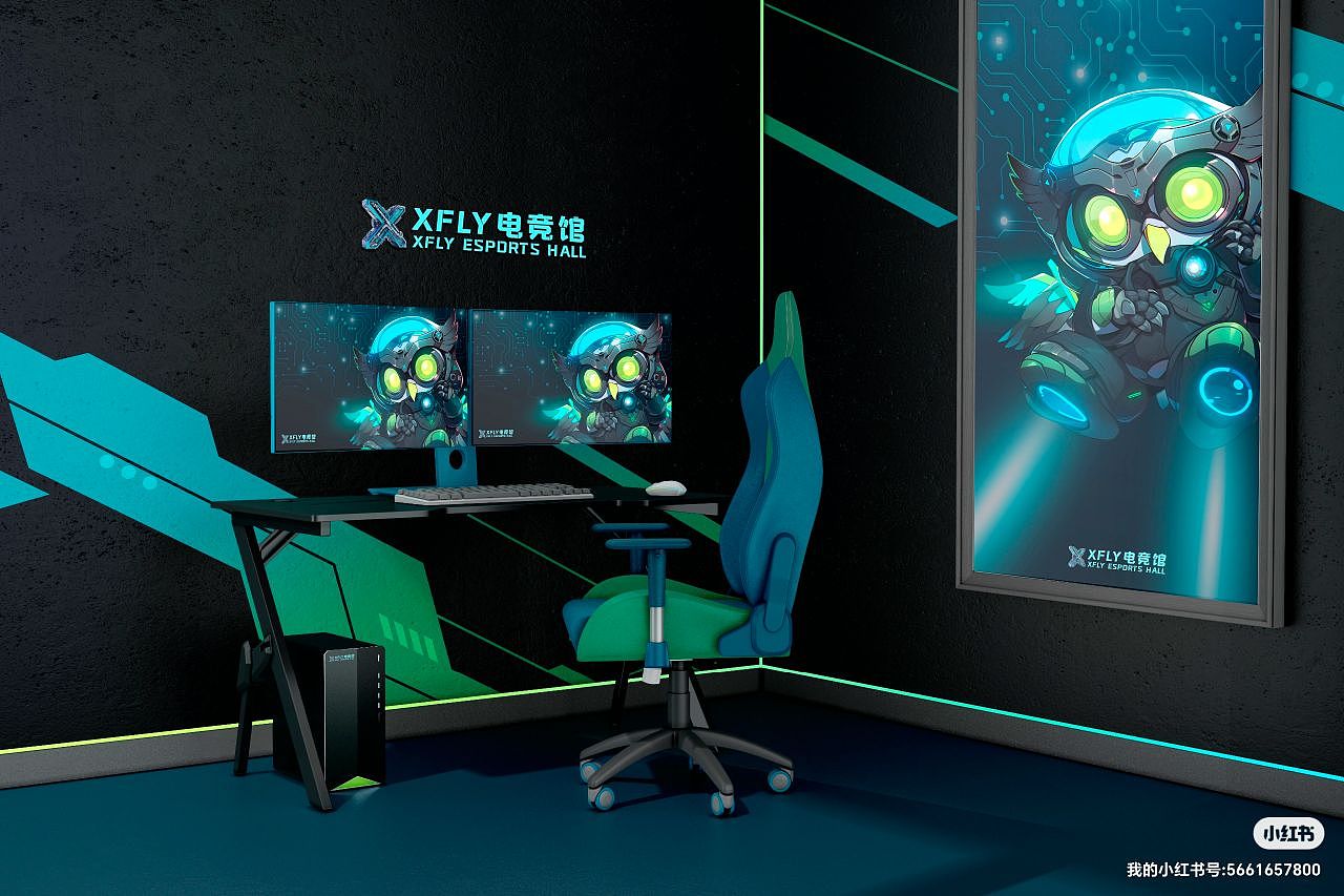 主题电竞馆连锁店IP形象设计、部分店铺包装及周边（图ZMzM4NjAwNzgw） - 概念设定 - 站酷设计师二里地的国王原创素材 - 站酷ZCOOL