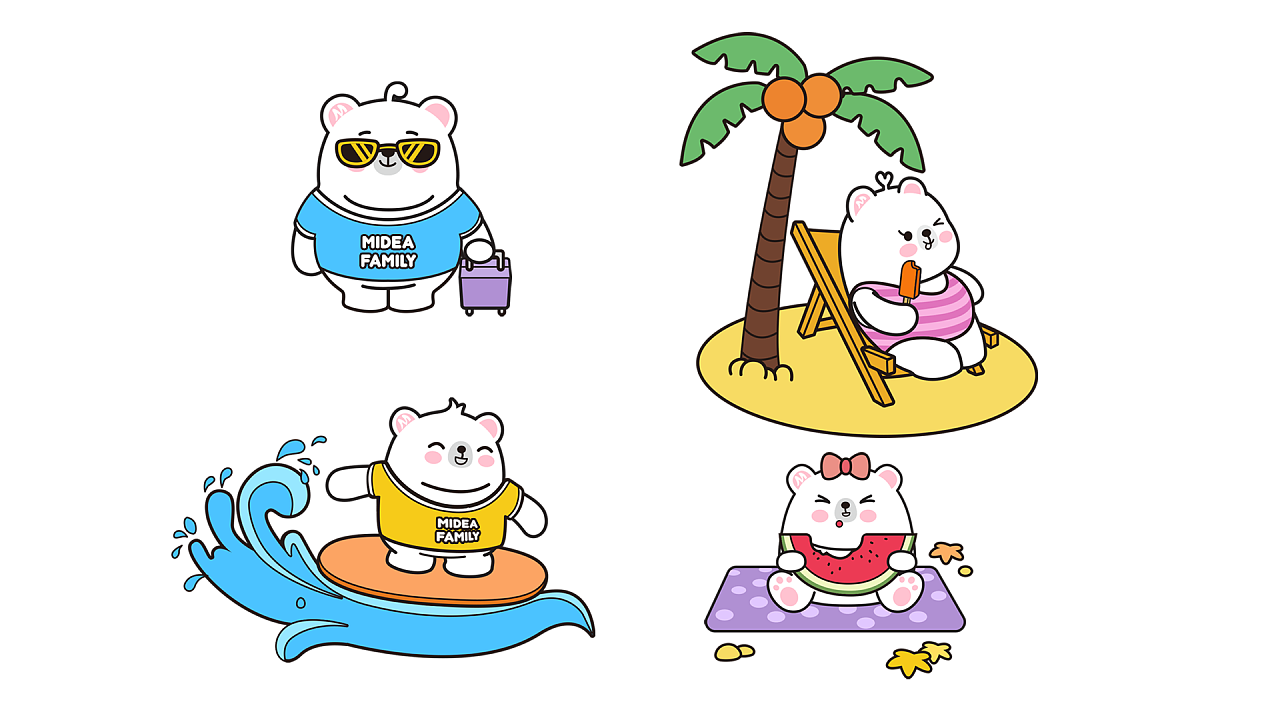 熊小美q版形象设计