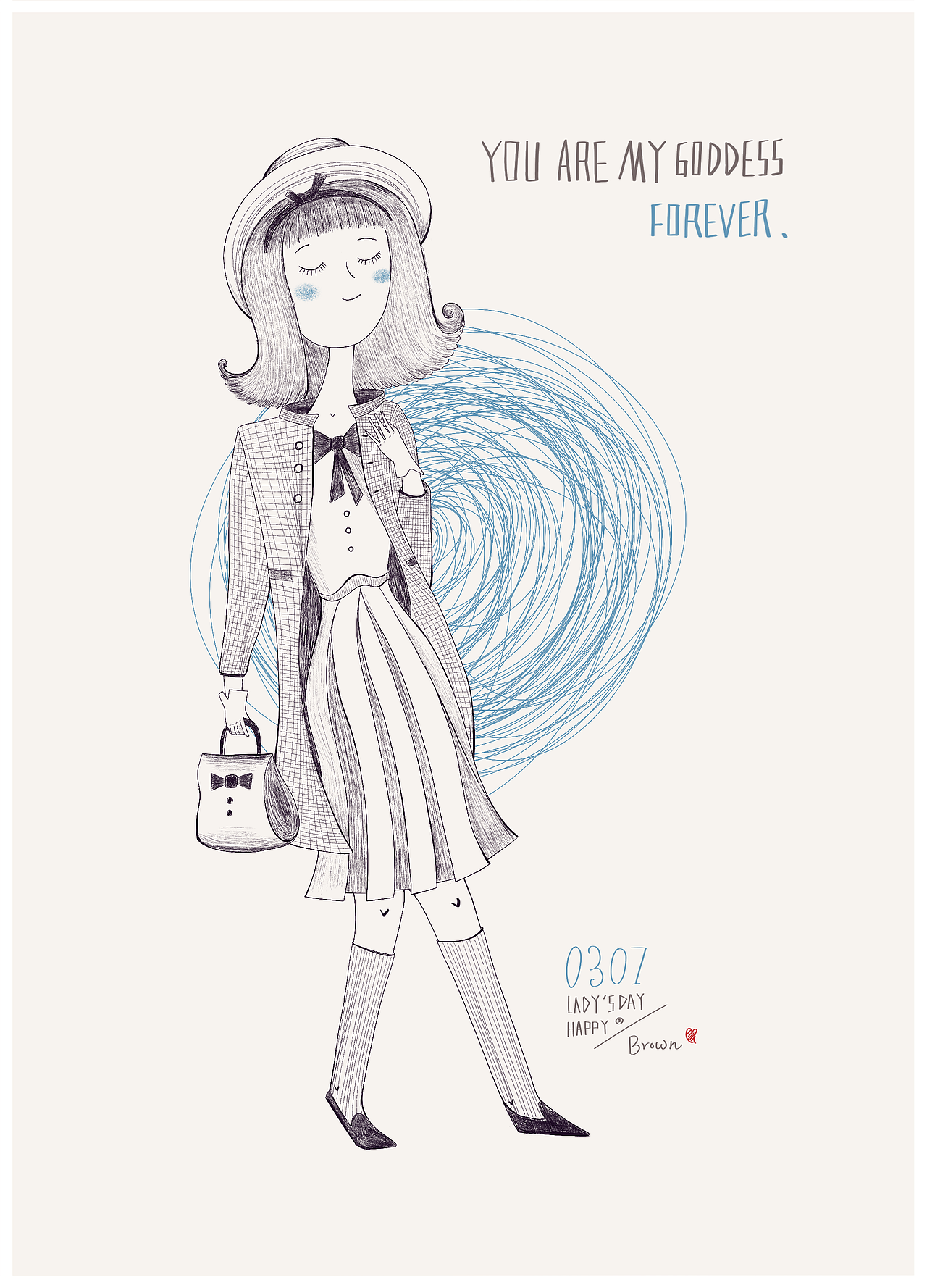 【女生节】To My Goddess（三部曲）（图ZMTA3MDI5MTE2） - 创作习作 - 站酷设计师Browniu原创素材 - 站酷ZCOOL