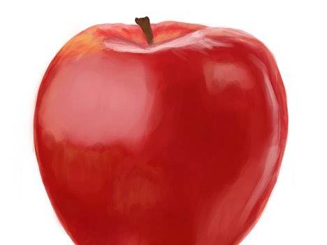 手绘 红苹果（个人主页-ZMzU1ODIzMTI=） - 新锐潮流插画 - 站酷设计师Z79078236原创素材 - 站酷ZCOOL