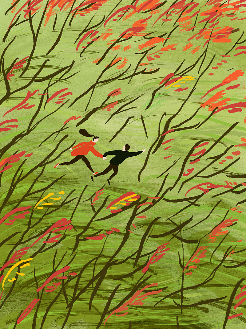 秋天是个疯狂撸图的季节（图ZMTg3MTUyODk2） - 商业插画 - 站酷设计师鸦科大佬原创素材 - 站酷ZCOOL