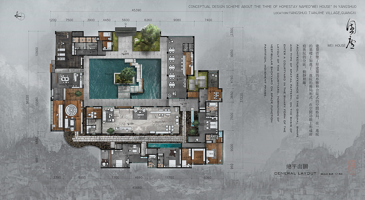 阳朔“围炉”民宿 ｜ 毕设作品（图ZMjUwODc5MjEy） - 建筑设计 - 站酷设计师卓美设计原创素材 - 站酷ZCOOL