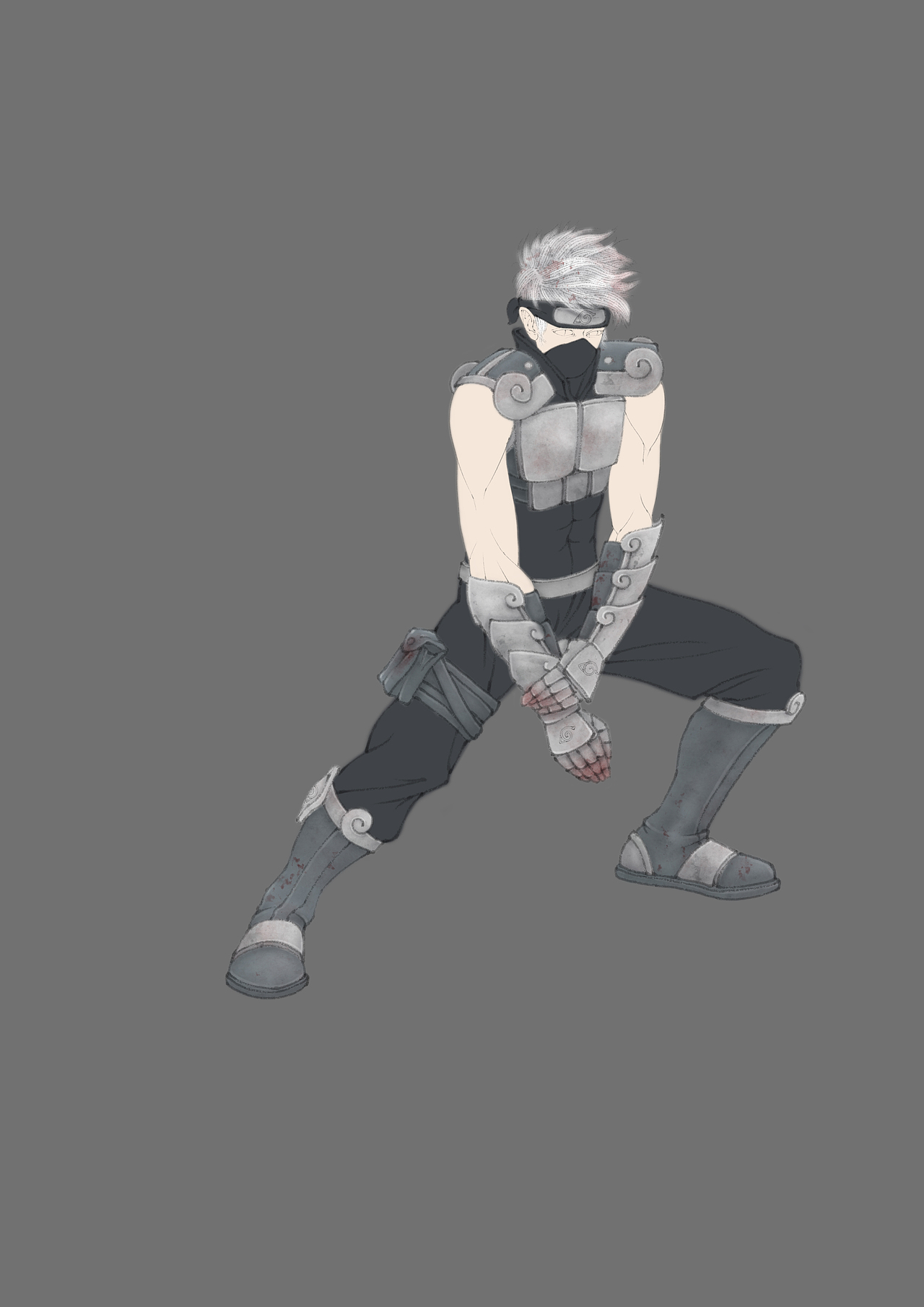 中国风旗木卡卡西同人图