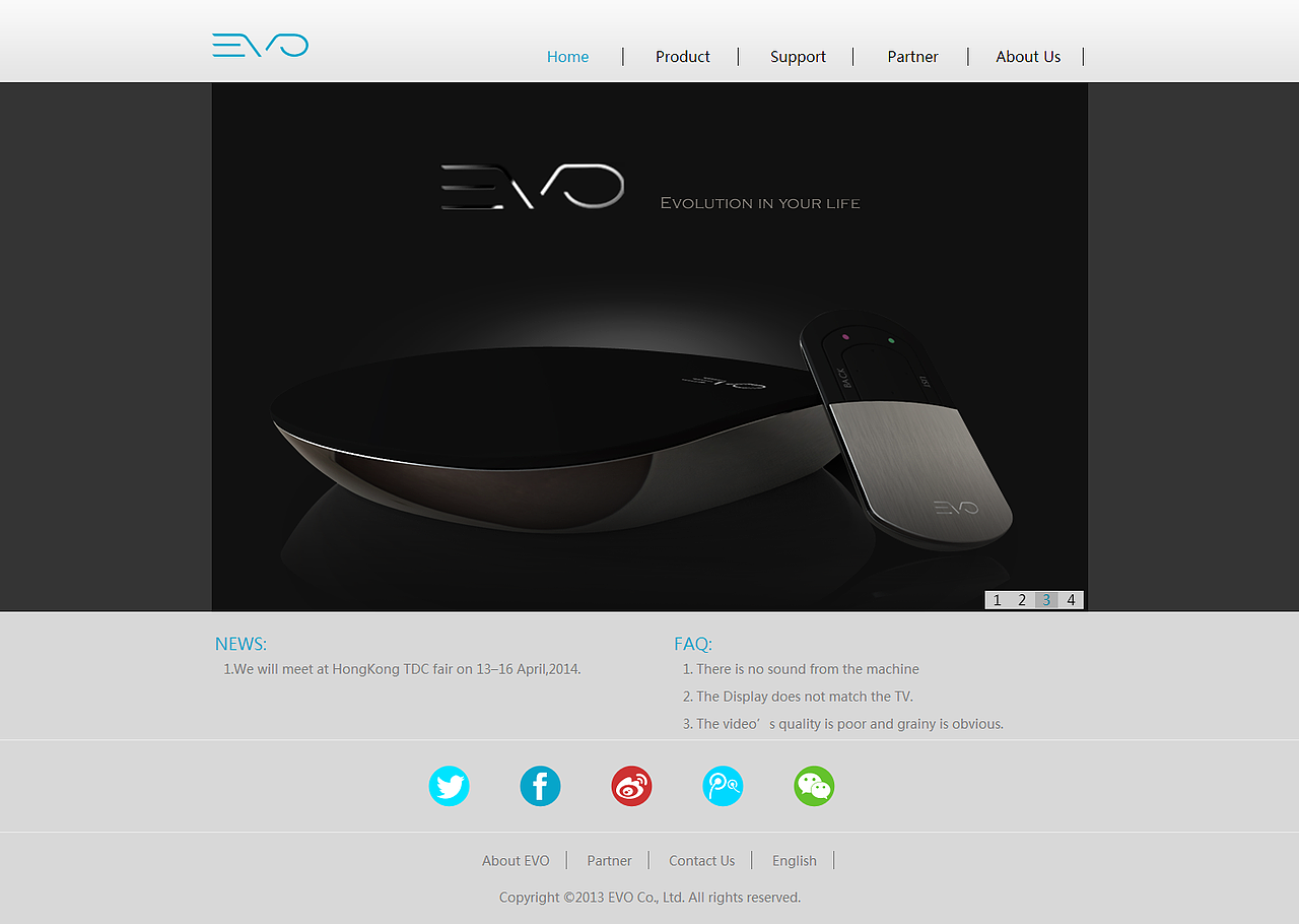 EVO电视盒网站（图ZMTMwODc2NjA=） - 企业官网 - 站酷设计师呐呐向明天原创素材 - 站酷ZCOOL