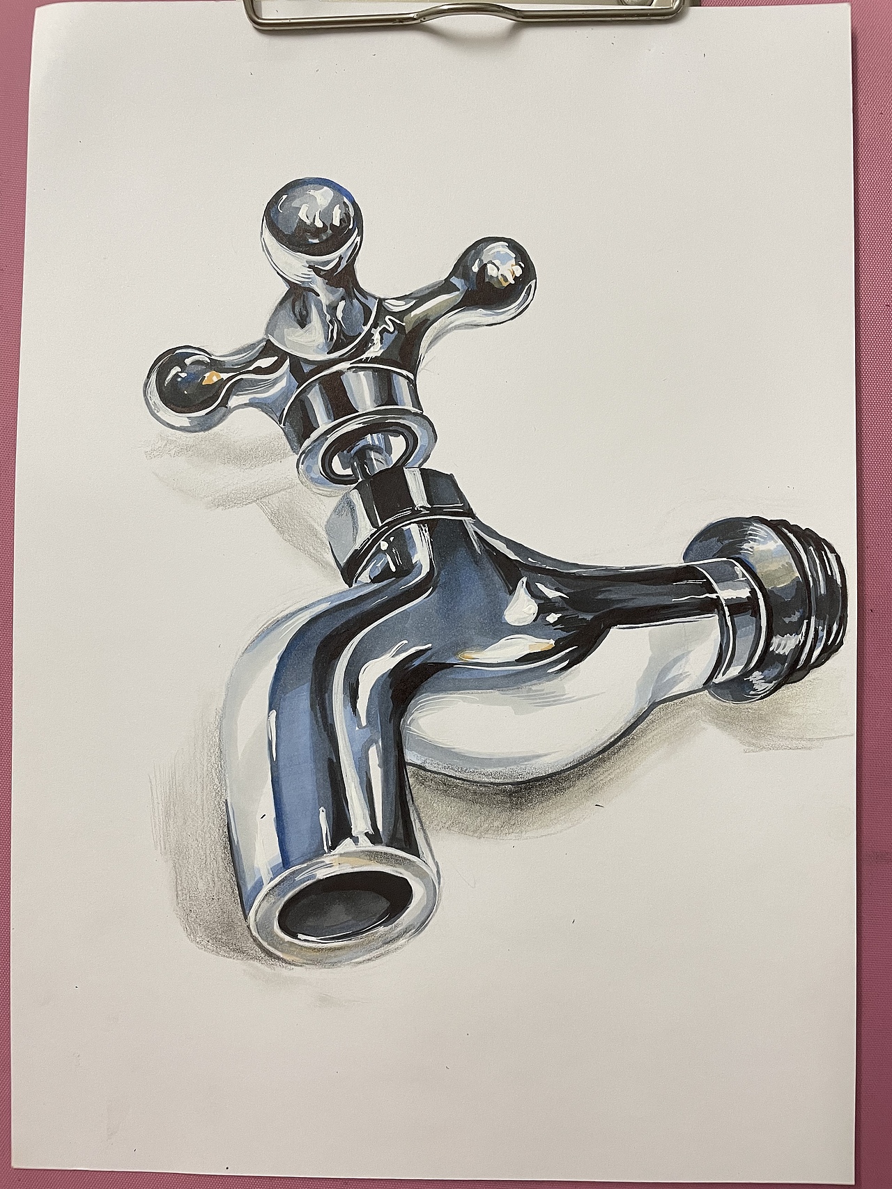 马克笔水龙头|纯艺术|绘画|爱吃火锅的小猫_临摹作品-站酷zcool