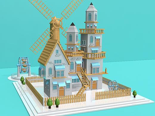 C4D基础房屋建模