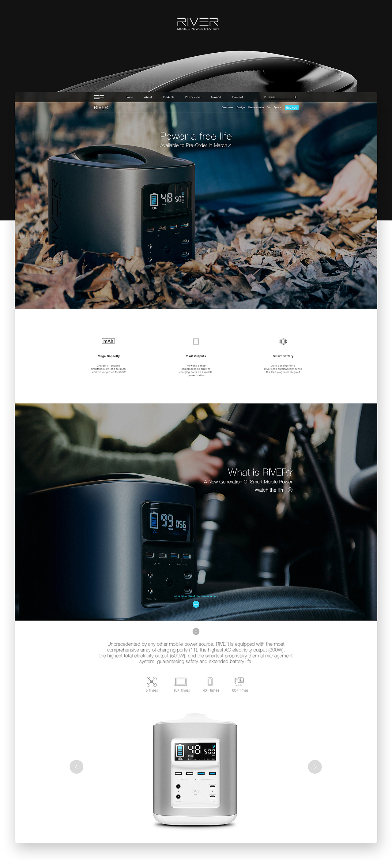 戶外儲能項目，空閑時間做了一個類似蘋果風(fēng)格的練習(xí)（圖ZNzg3Mzg1MjA=） - 電商 - 站酷設(shè)計師QIU_YOTAO原創(chuàng)素材 - 站酷ZCOOL