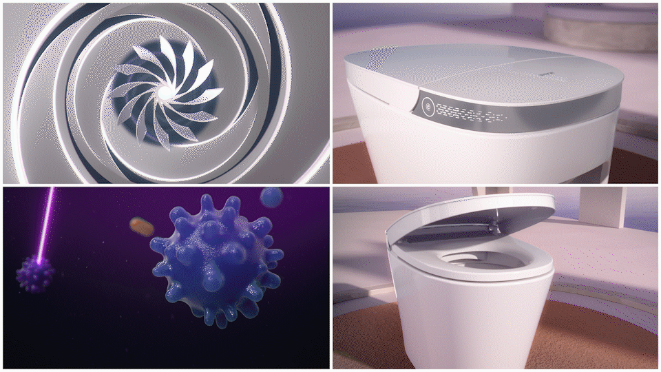 怡和卫浴010A智能坐便器 -2021年上海国际厨卫展（图ZMjU4MDM1MTk2） - 动画/影视 - 站酷设计师映合文化原创素材 - 站酷ZCOOL