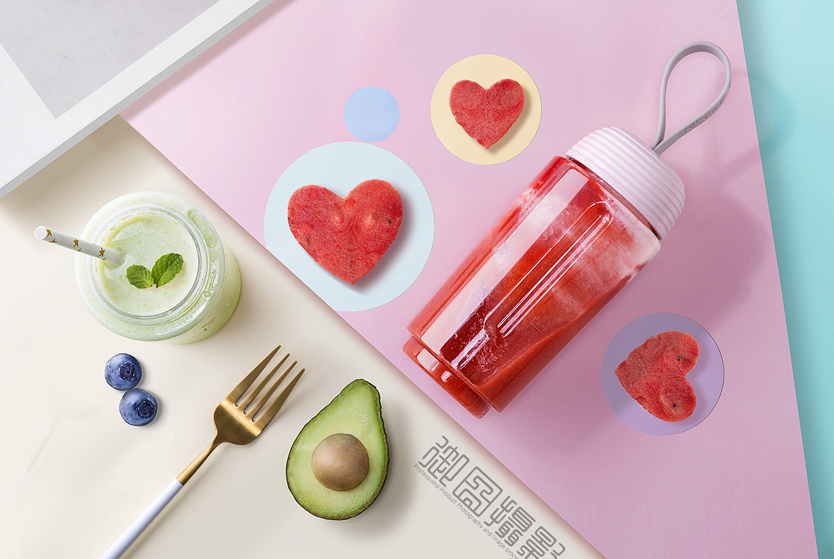 多彩mini果汁杯  御图摄影