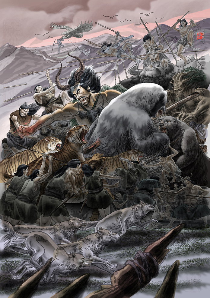 分镜漫画蚩尤战黄帝春秋大明