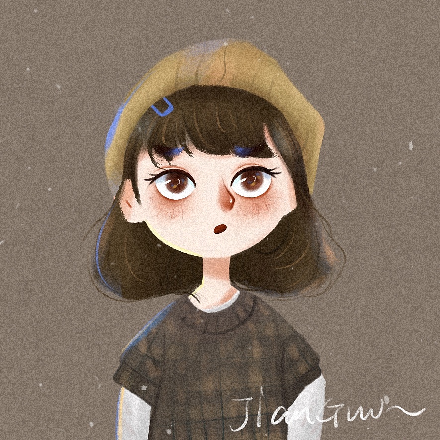 发夹贝雷帽女孩