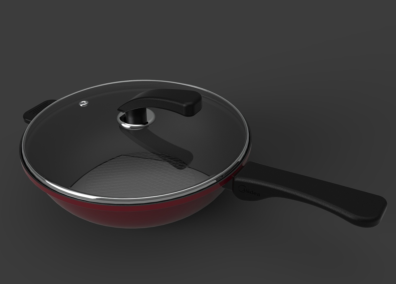 煎炒锅产品方案|工业/产品|生活用品|画出彩虹的boy - 原创作品