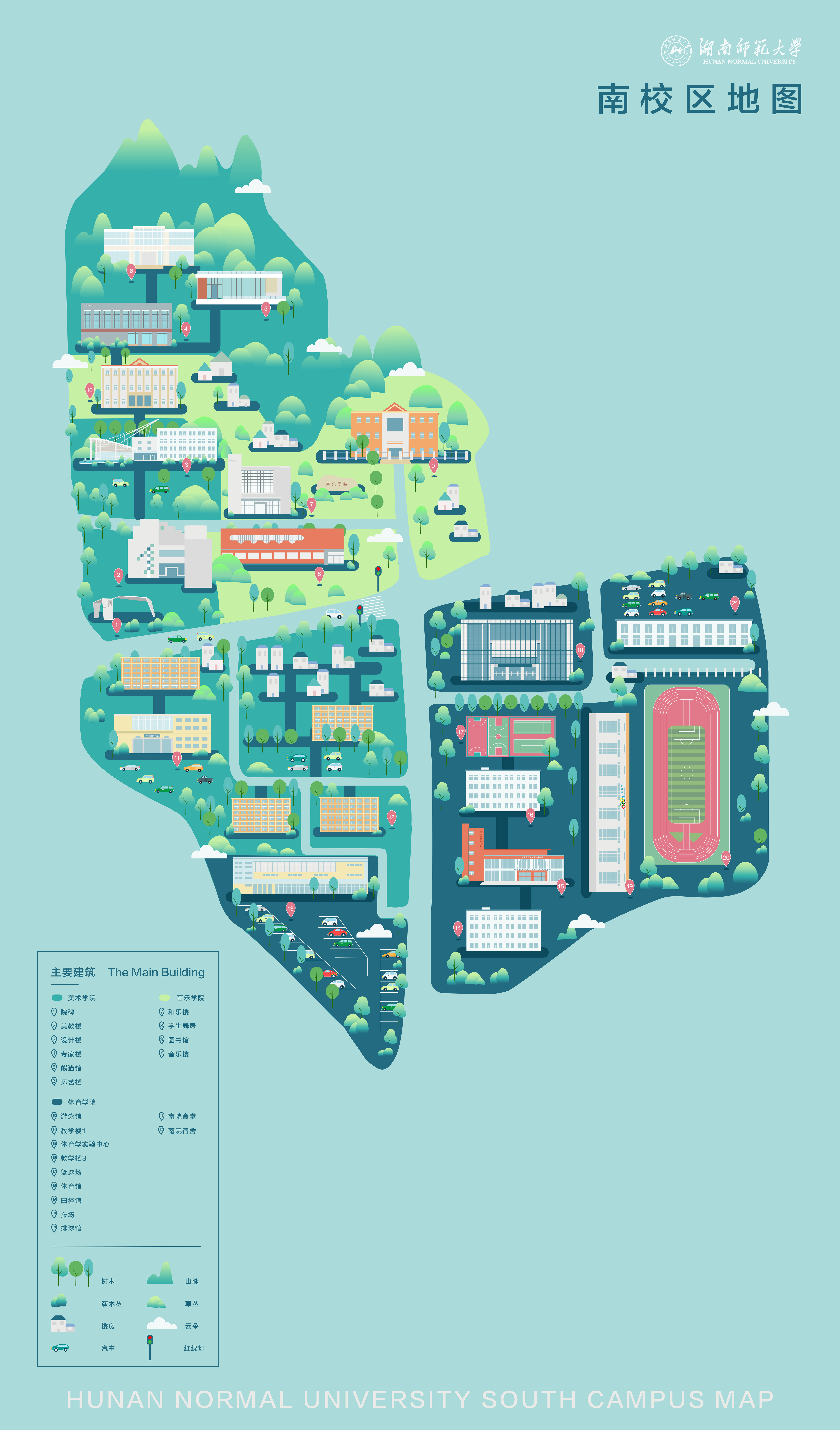 湖南长沙师范学院地图图片