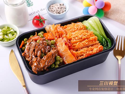 美团外卖盒饭拍摄