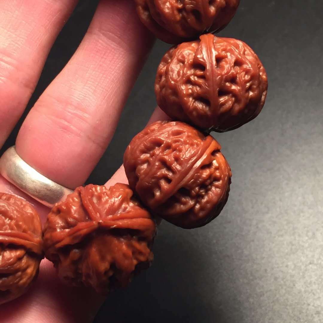 极品野生八棱小核桃手串--龙掌柜文玩