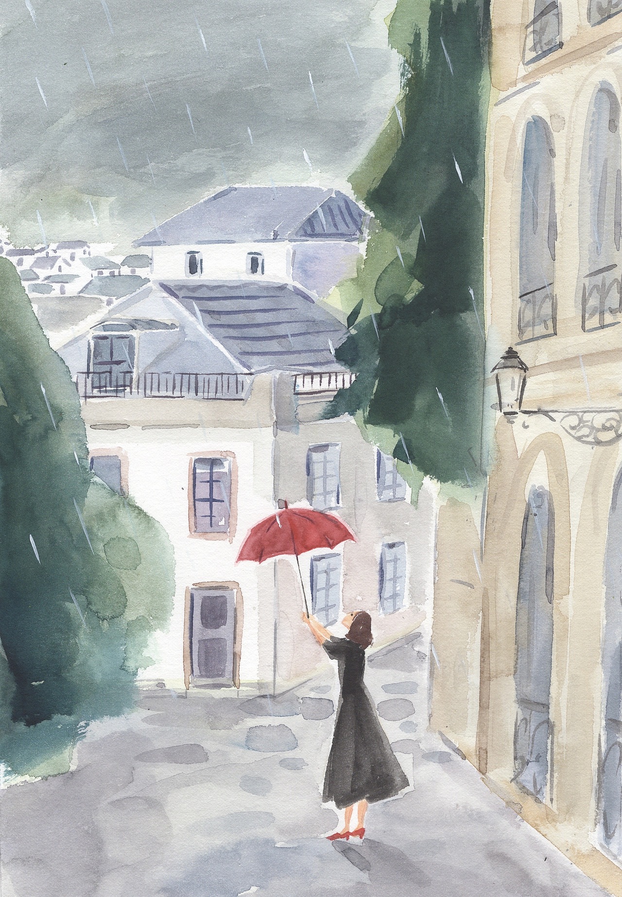 林田水彩|春天来临的瞬间