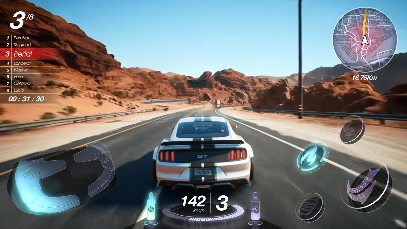 赛车游戏界面测试