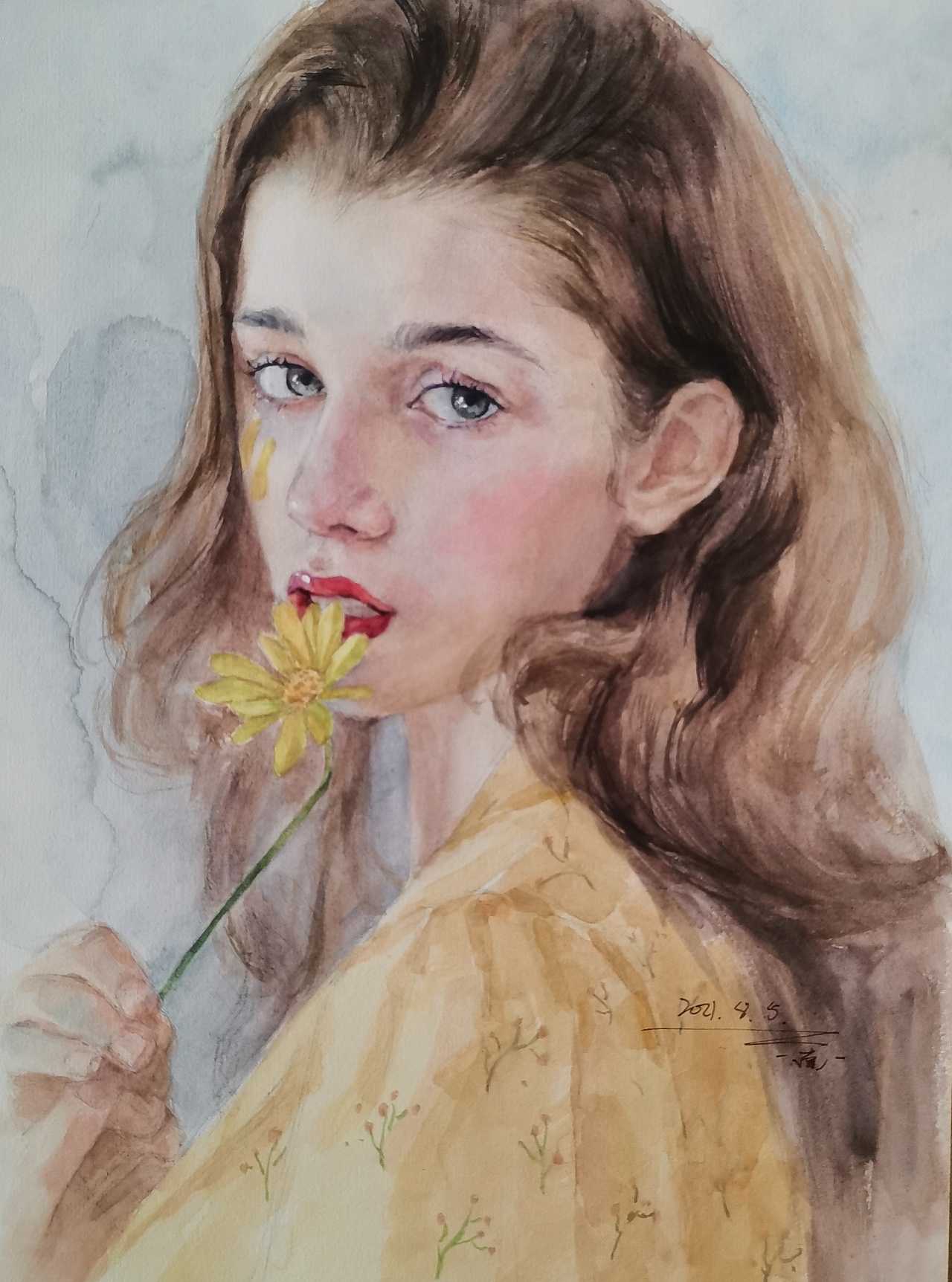 水彩人物练习2|纯艺术|绘画|南鸽 - 原创作品 - 站酷 (zcool)