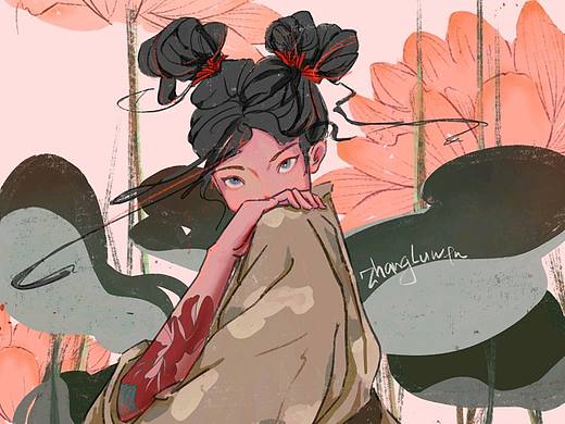 夏天里的国风少女