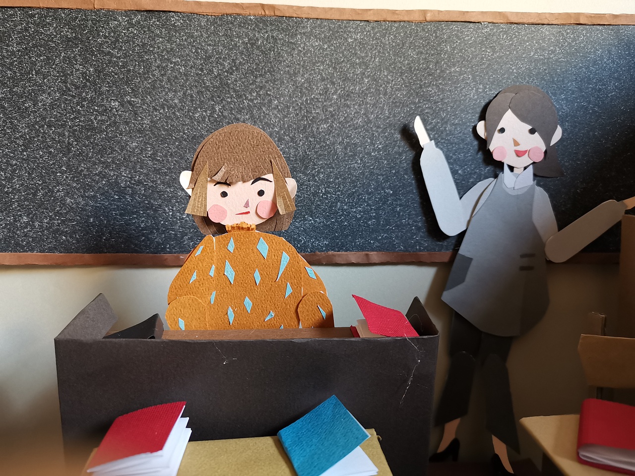 立体纸艺逐格动画掌声