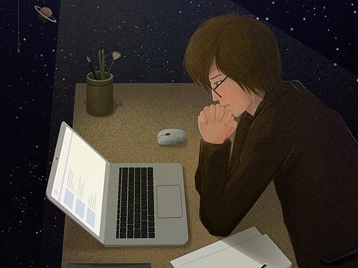 【插画设计】你的深夜多少度