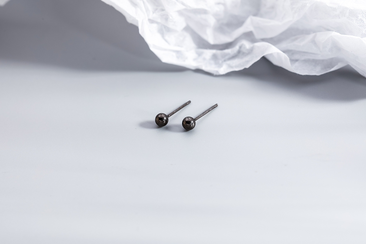 银饰品耳钉耳环首饰拍摄/电商静物产品拍照/小清新饰品