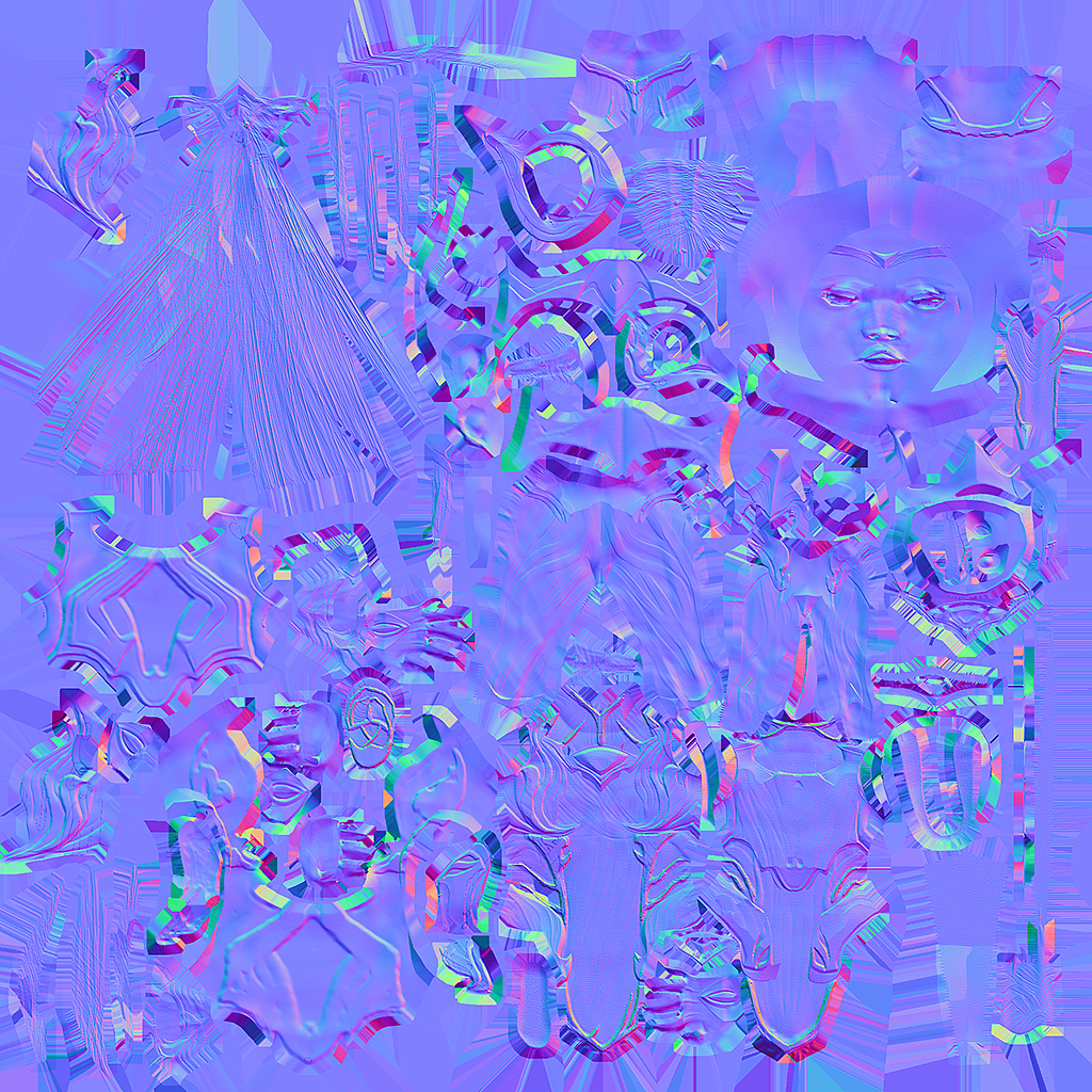 模型的法线贴图