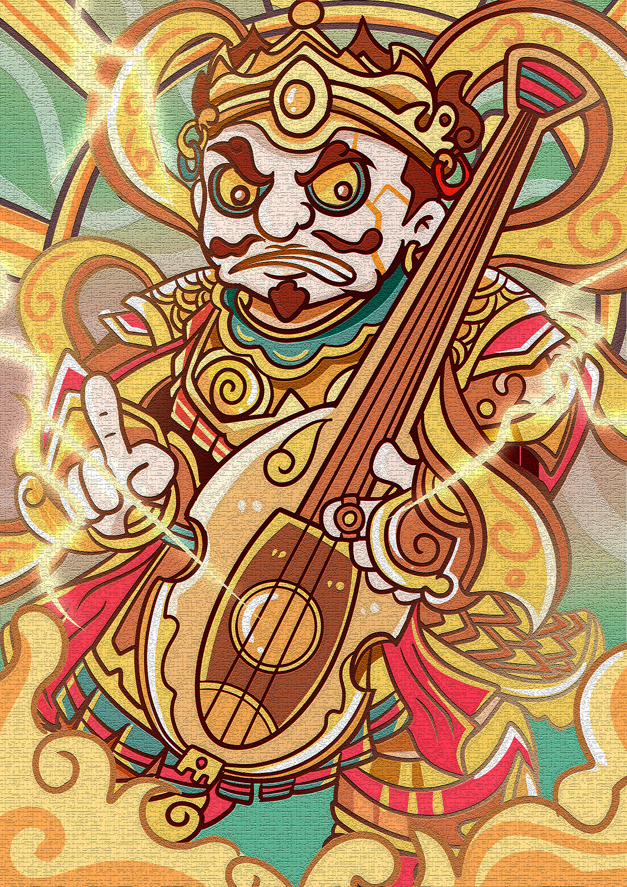 KUKI插画【九龙/星座/神兽/天王】