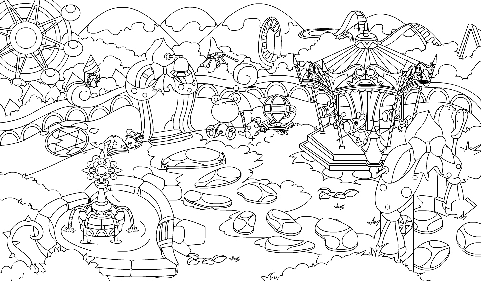 那些年画过的游戏场景（图ZMjg2NTE0NDg=） - 儿童插画 - 站酷设计师Cheney186原创素材 - 站酷ZCOOL