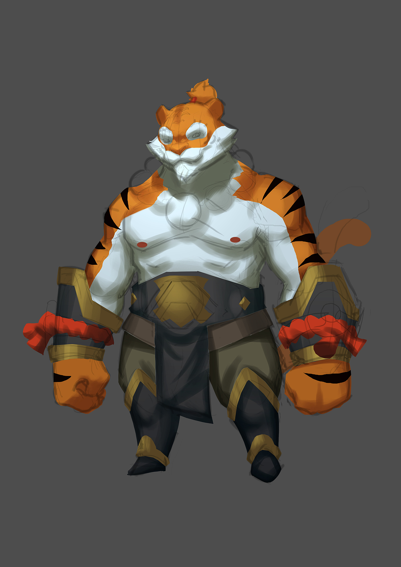 怪物设定-虎（图ZNTY1OTc1NDg=） - 游戏原画 - 站酷设计师LEO的脑洞原创素材 - 站酷ZCOOL