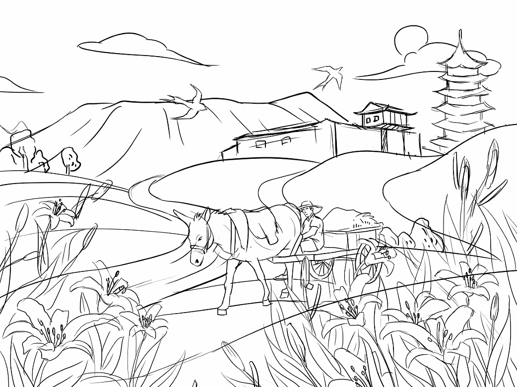 大同黄花菜包装设计插画包装设计