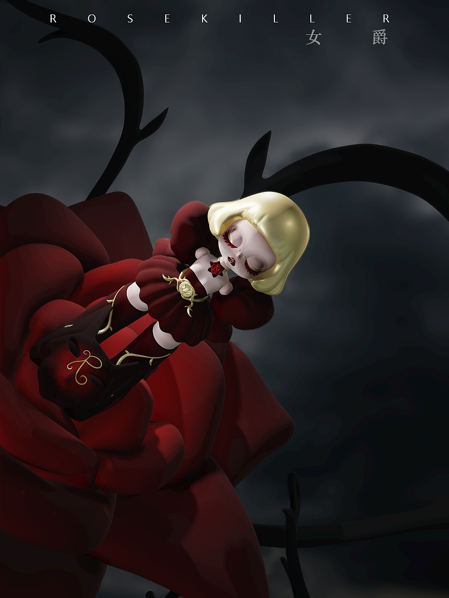 潮玩rosekiller女爵（图ZMjgxOTQyNTky） - 手办/模玩 - 站酷设计师evil孵化师原创素材 - 站酷ZCOOL