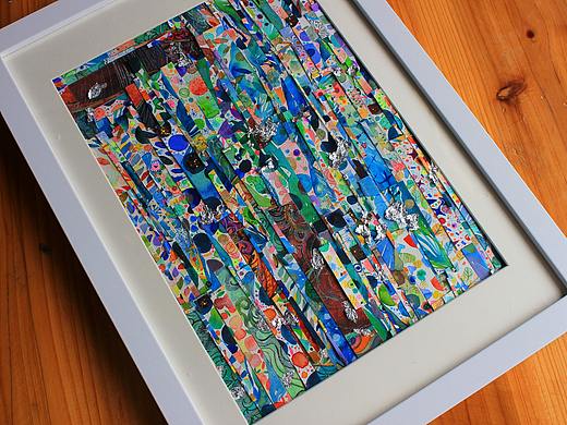 【手工DIY】【波普装饰】我用画的边角拼图出小作品 II