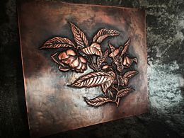 金屬工藝——《夜合花圖頁》宋 佚名