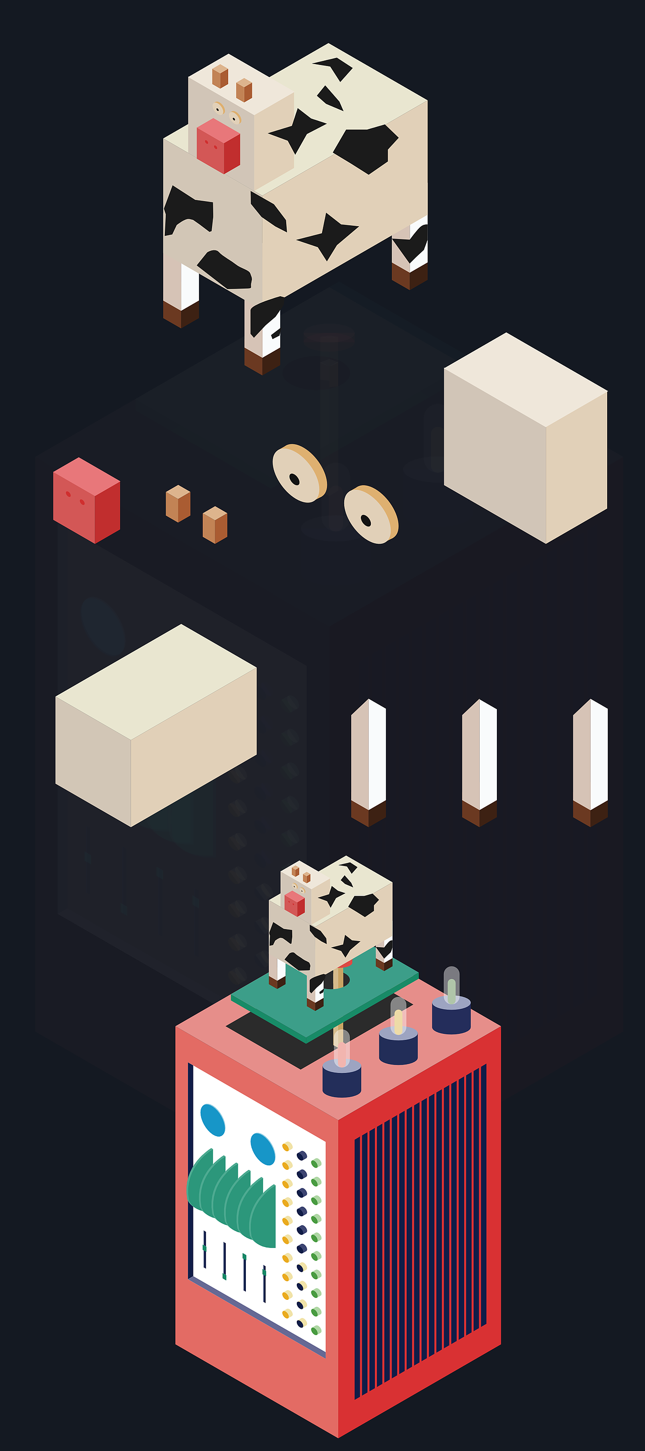 Affinity Designer Trial绘制2.5D（图ZMTE5NTIxNTQ4） - 创作习作 - 站酷设计师渠笪妍92原创素材 - 站酷ZCOOL