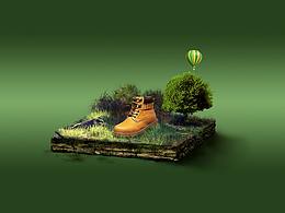 户外鞋场景搭建联系