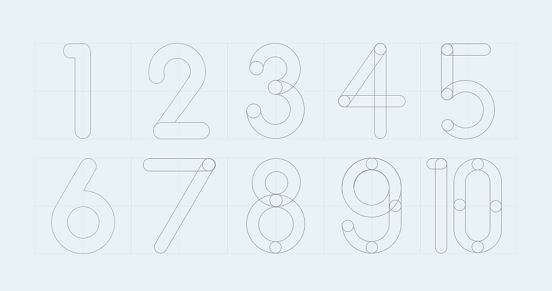 以圆为灵感数字设计