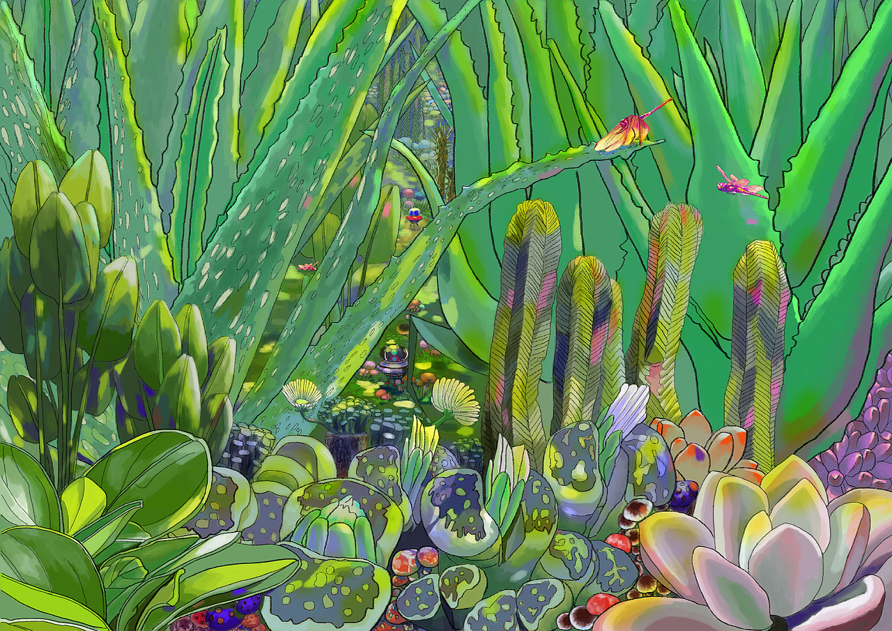 植物森林（图ZMjk0NTMyNzYw） - 创作习作 - 站酷设计师blackeagle311原创素材 - 站酷ZCOOL