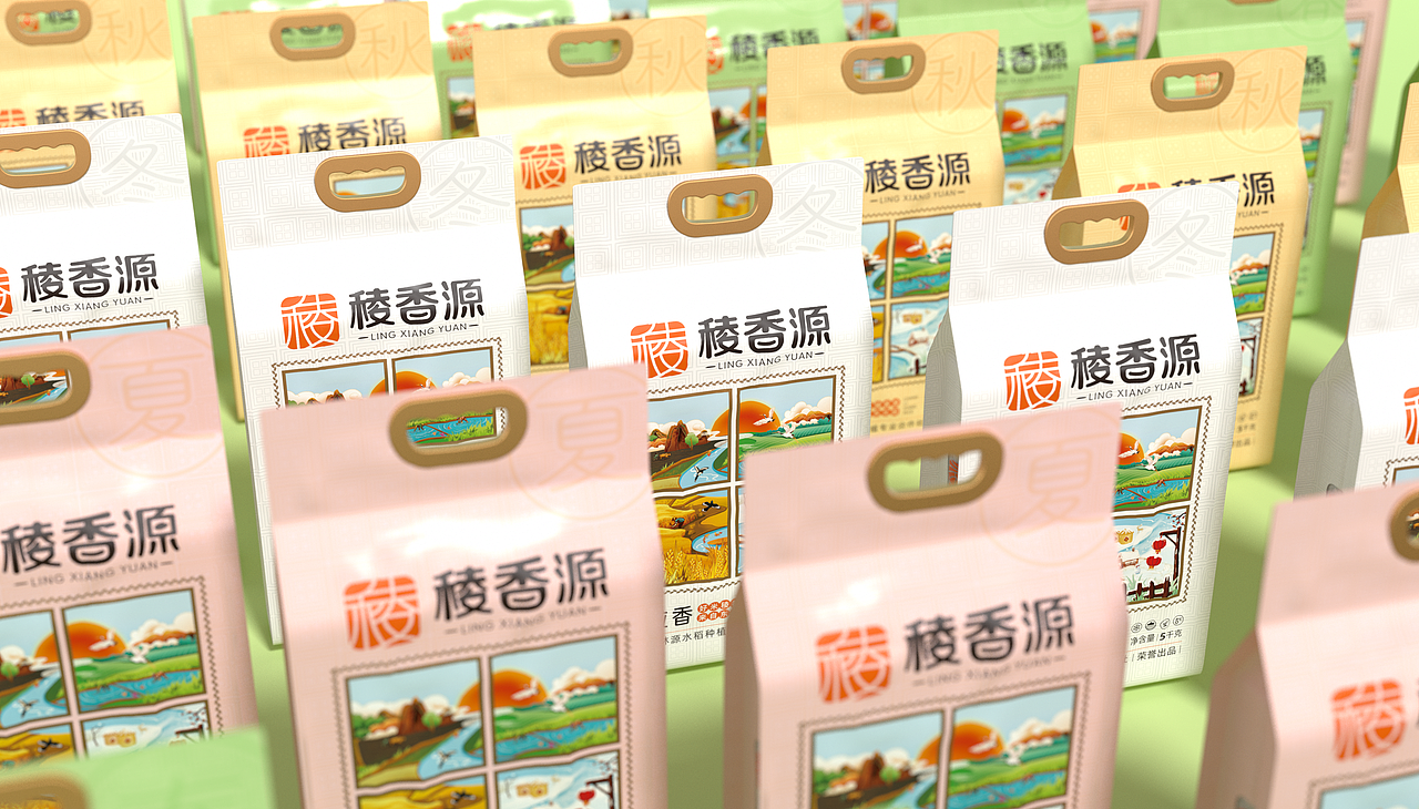 稜香源——好米稜香源，来自东北田（图ZMjgzOTUxMjg4） - 品牌 - 站酷设计师缤策原创素材 - 站酷ZCOOL