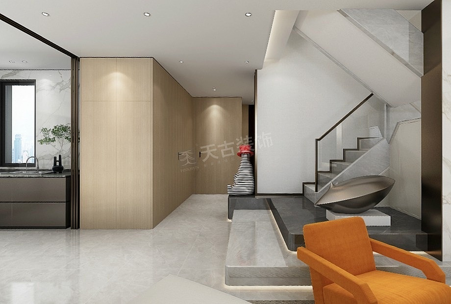 东原旭辉江山樾叠拼别墅装修|现代风格设计效果赏析