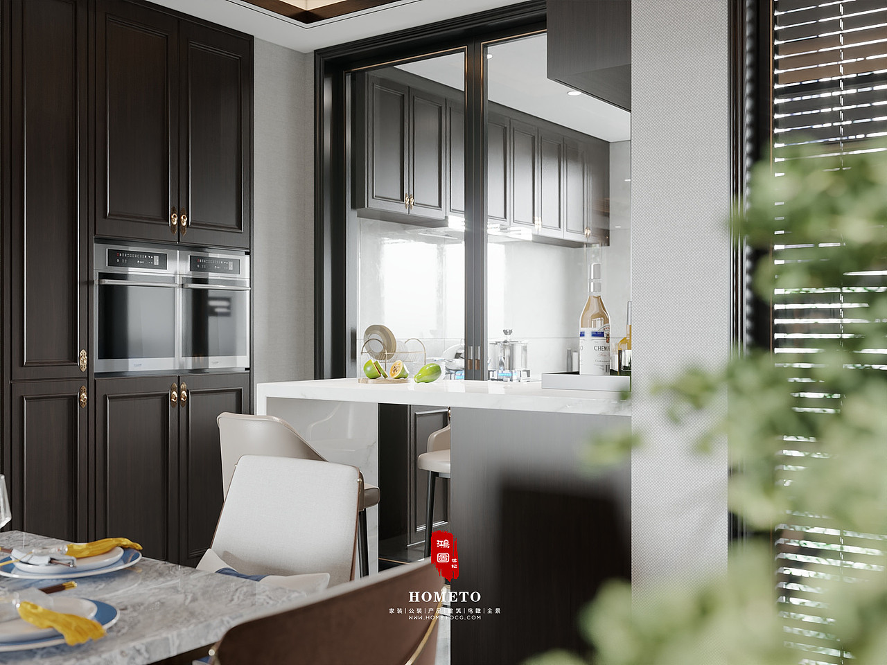 嘉定区 · 绿地天呈 - 客餐厅（图ZMjE4NjMyMDI0） - 家装设计 - 站酷设计师鸿图世纪原创素材 - 站酷ZCOOL