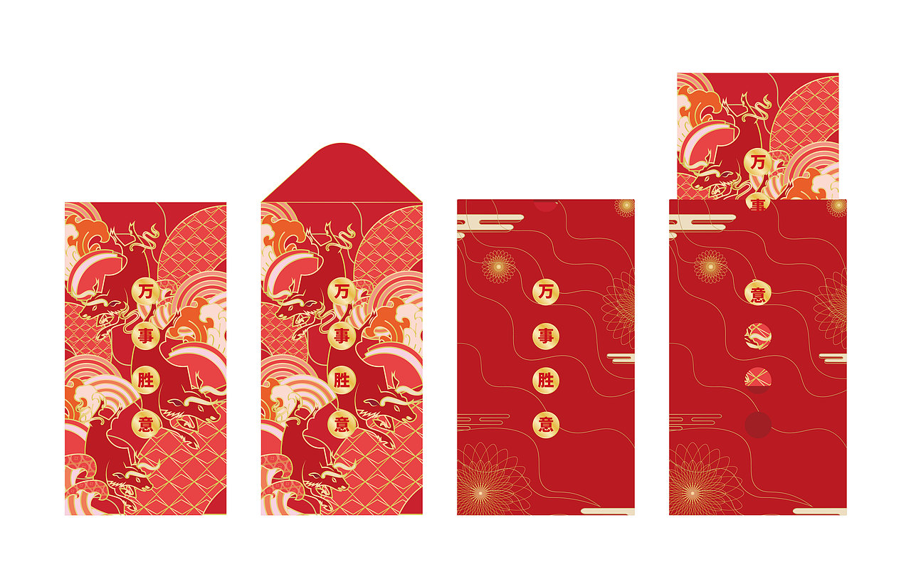 高登国际新年利是封➕对联设计（图ZMjQzNzIwNDAw） - 其他平面 - 站酷设计师Anzee099原创素材 - 站酷ZCOOL