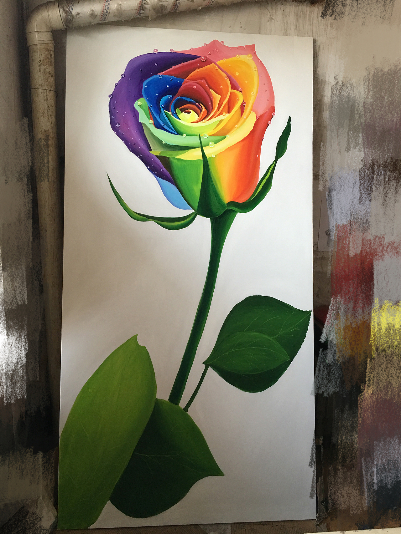 彩色玫瑰花（圖ZNTQ3NzU4Njg=） - 繪畫 - 站酷設(shè)計(jì)師奮斗小美妞原創(chuàng)素材 - 站酷ZCOOL