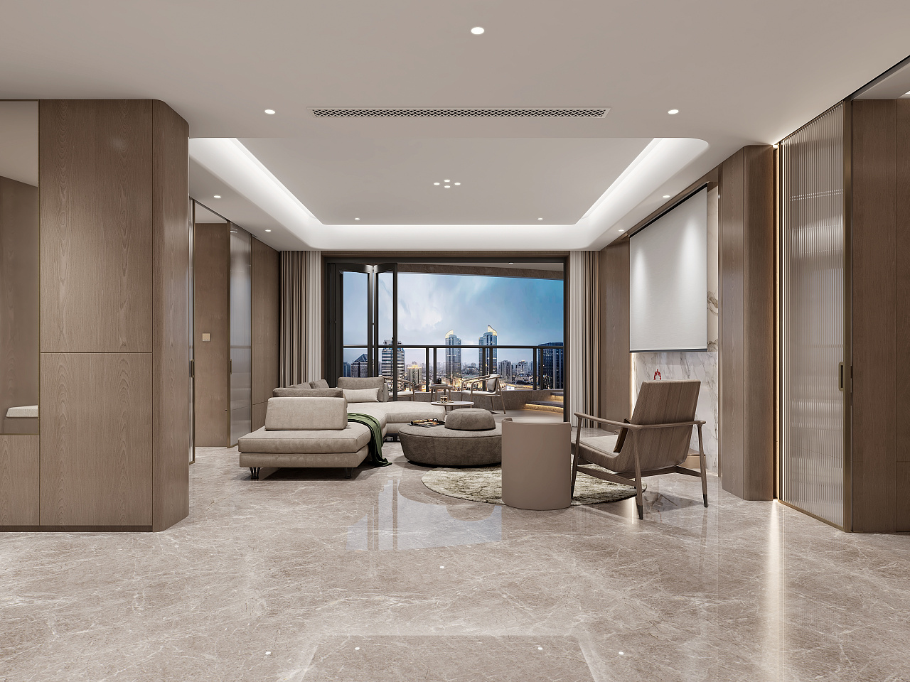 上海-中凯城市之光-大平层效果图表现